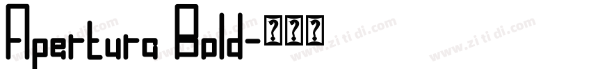 Apertura Bold字体转换